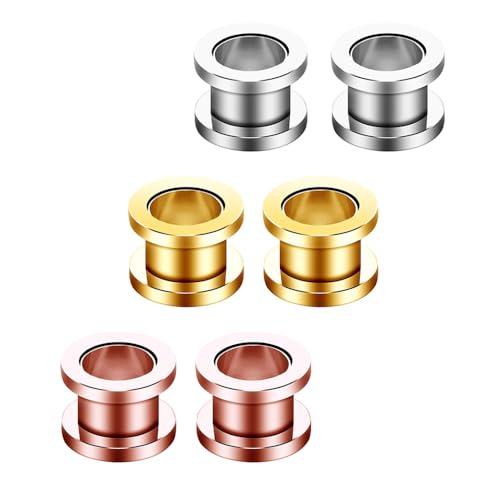 Tunnel per Orecchie Decentraland - 12 Pezzi Acciaio Inox 316L