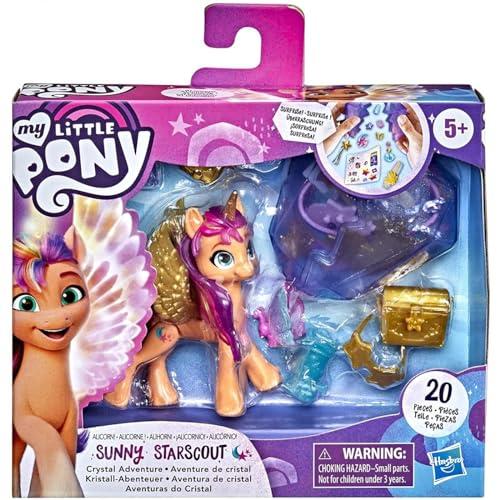 My Little Pony: A New Generation Movie Crystal Adventure Alicorn Sunny Starscout - 3 pollici Winged Unicorn Toy Surprise