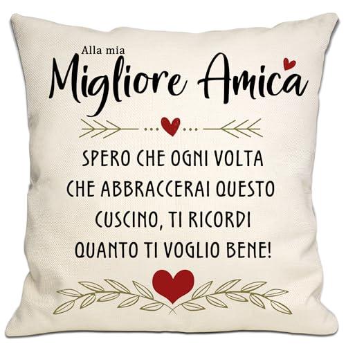 Copricuscino Miglior Amica - Regalo speciale per un'amica speciale