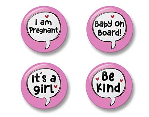 Pregnancy Badge Set - 4 Spille Premaman