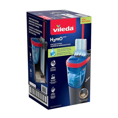 Vileda H2Pro Flat Mop Sistema Lavapavimenti con Doppio Serbatoio