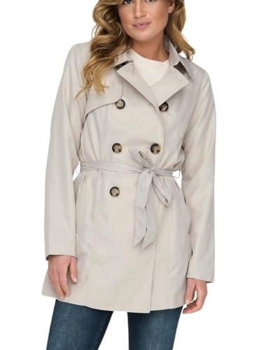 ONLY Onlvalerie Trenchcoat Otw Noos Trench, Raggio di Luna