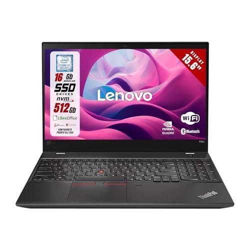 Lenovo ThinkPad - Notebook Ricondizionato con Intel i7, 16GB RAM, SSD 512GB e GPU Quadro P1000