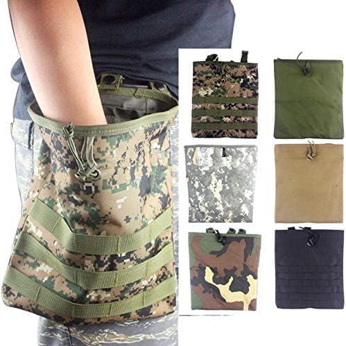 Gexgune Tasca per Discarica Magica Tattica Molle Regolabile Pieghevole - 6 Colori