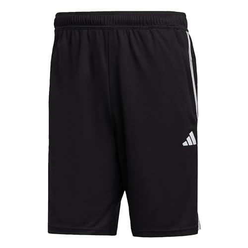 Adidas Uomo Train Essentials piqué 3-Stripes Training Shorts, Black/White, L