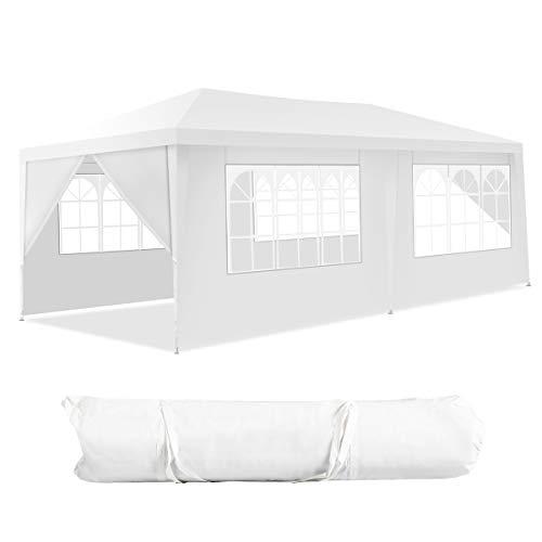 Gazebo da Giardino 3x6 m con Tende Laterali COSTWAY
