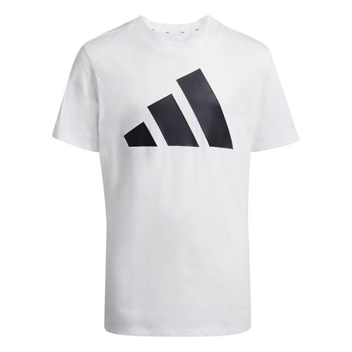 Adidas Essentials Big Logo T-Shirt Unisex Bambini - Bianco/Nero