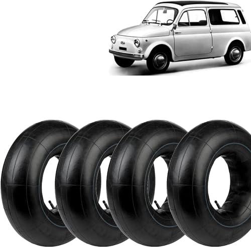 Kit 4 Camere d'Aria Ecovelò 125/135-12 TR13 per Fiat 500 Epoca, 126, Ape e Moto