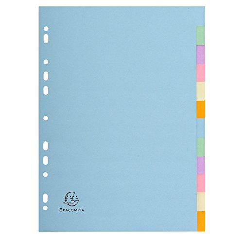 Exacompta - Separatore Forever - A4 - 6 tasti - cartoncino - 170 gr