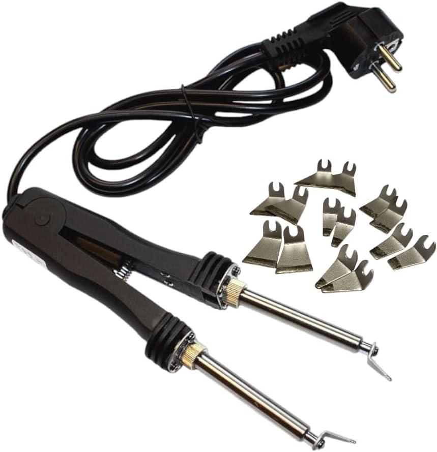 ANFEL Saldatore a Pinza AN-409 con Kit Punte per SMD e Circuiti Integrati