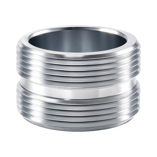 XNTONG Adattatore Rubinetto, Raccordo per Rubinetto in Ottone Cromato, Aeratore Rubinetto da 22mm Maschio a 22mm Maschio, per Aeratore Rubinetto Cucina e Bagno (M22-M22)