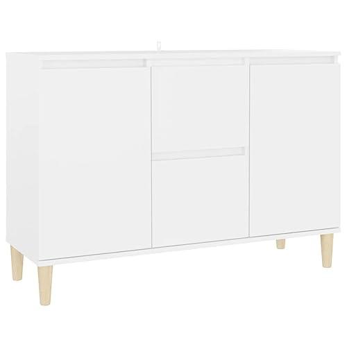 Credenza Bianca in Legno Multistrato vidaXL - 101x35x70 cm