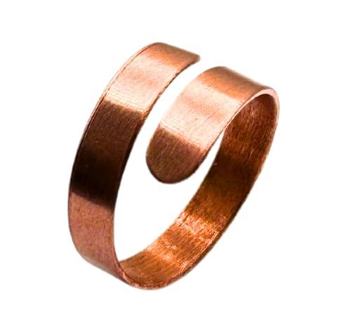 Antica Fucina Rho® - Anello Regolabile in Rame Grezzo - Mod. Grecia
