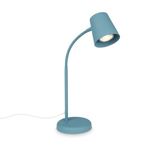 Briloner Lampada da Comodino Blu Orientabile GU10