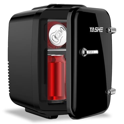 Mini Frigo da Camera YASHE 4L Nero - Portatile, Termoelettrico e Silenzioso