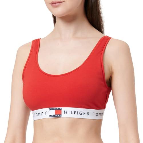 Tommy Hilfiger Bralette Donna Unlined con Fascia Logo Rosso