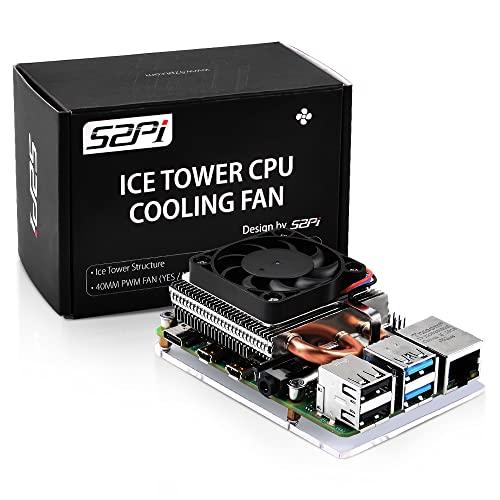 GeeekPi Raspberry Pi Ultra Thin ICE Tower Cooler per Raspberry Pi 4B