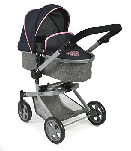 Bayer Chic 2000 - Passeggino per bambole Mika, grigio melange