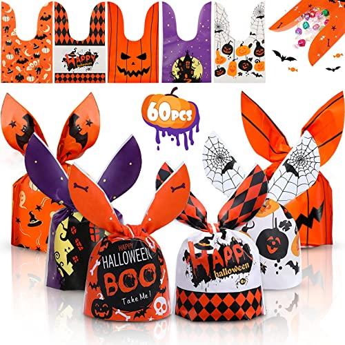 Mizijia 60 Pezzi Sacchetti di Caramelle di Halloween