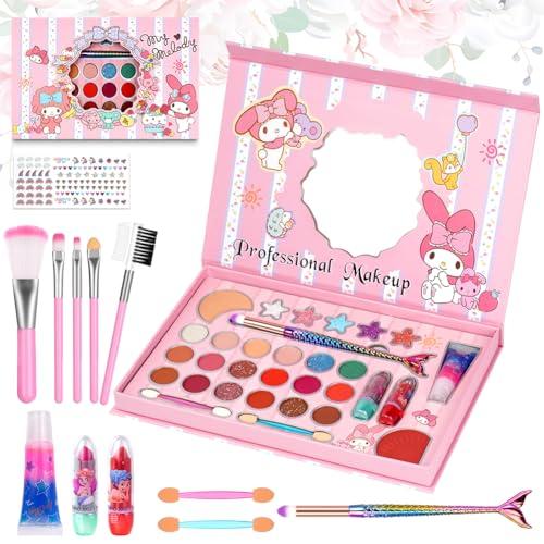 Aomig Set Trucchi Bambina 37 Pezzi, Kit Cosmetici Anallergici e Lavabili
