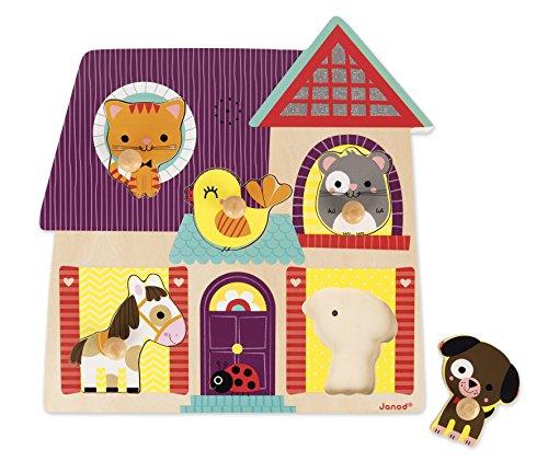 Janod J07078 Wooden Musical Puzzle, My Little Friends