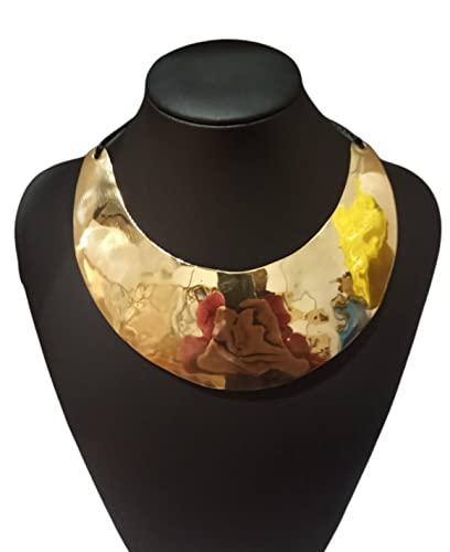 Collana in ottone martellato SUN