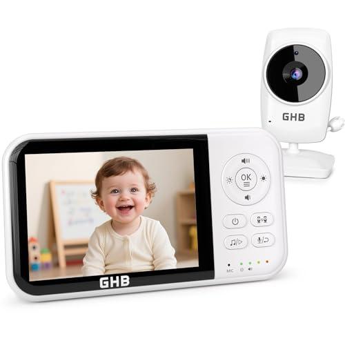 GHB Baby Monitor: Audio e Video 3.2'' con Funzioni Avanzate