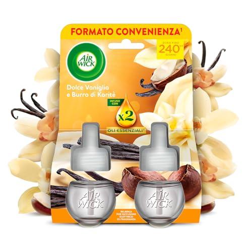 Air Wick Diffusore Elettrico Ricariche Vaniglia e Burro di Karitè (2 pezzi)