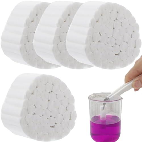 200 rotoli di lana dentata Panni Cotone per Dentisti,Rotoli di Cotone Dentale,Tamponi Cotone per Dentisti,Batuffolo Cotone Arrotolato,Batuffoli Cotone Arrotolato Dentale,Cotone Altamente Assorbente
