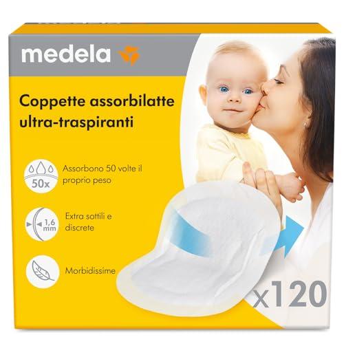Medela Coppette Assorbilatte Ultra Traspiranti - Confezione da 60 Pezzi