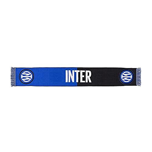 Sciarpa Ufficiale Inter Unisex Adulto - Stadio, Bicolore Nero/Blu, Taglia Unica