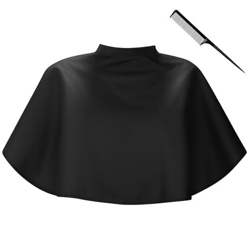 Mantella da Barbiere Corta Nera Impermeabile - 81x74 cm