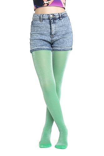 Gi&Gi Collant Coprenti Glitterati 70 Denari - Verde Smeraldo