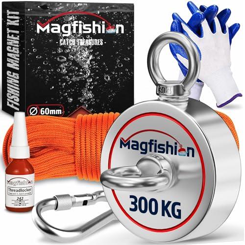 MAGFISHION Calamita Potente - Set Magnete da Pesca 300KG