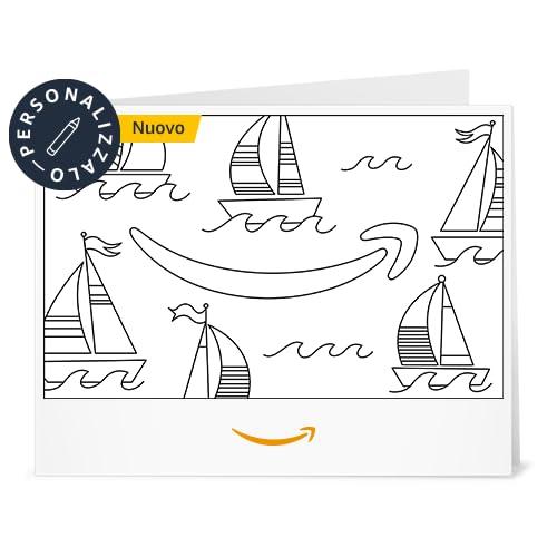 Buono Regalo Amazon - Stampa - Barche a Vela Serene (Personalizzabile)