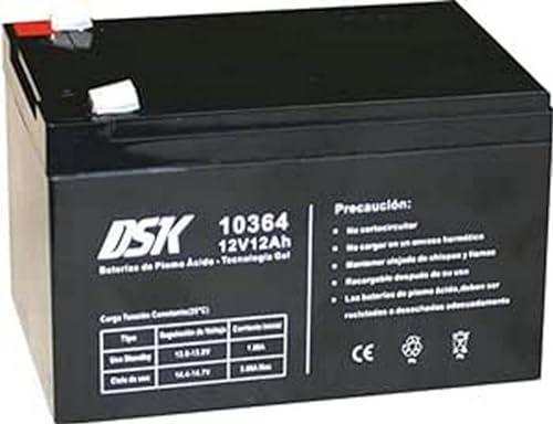 Batteria al piombo sigillata AGM Gel Technology DSK 12V 12Ah