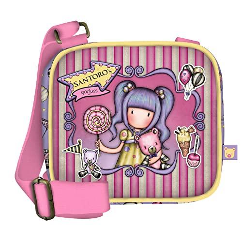 SAFTA- Mini Tracolla Incrociata Gorjuss Fairground First Prize 16,5 x 15 x 6,5 cm, Multicolore, 1039GJ10