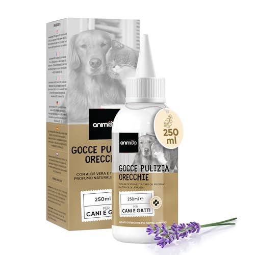 Animigo Gocce per la Pulizia delle Orecchie di Cani e Gatti - 250 ml
