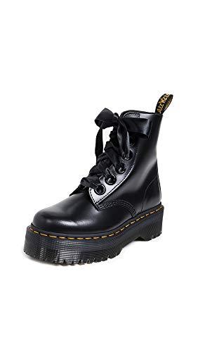 DR MARTENS 6 Eye Boot, Anfibi Donna, Black Buttero, 41 EU