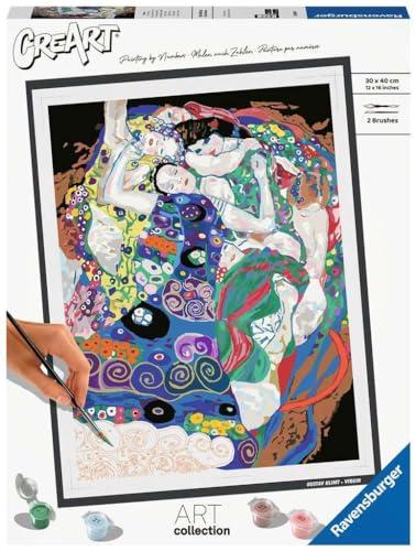 Ravensburger - CreArt Serie B Art Collection, Klimt, La Vergine, Dipingere con i Numeri, Kit Pittura Adulti, Quadri Famosi, Idea Regalo Donna o Uomo, 14+ Anni, 30x40 cm