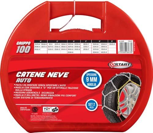 Catene da Neve 9mm Gruppo 100 Start: Massima Aderenza e Sicurezza per la Tua Auto