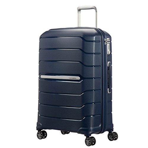 Samsonite Flux - Valigia espandibile Spinner L, 75 cm, 111 L, Blu (Blu Navy)