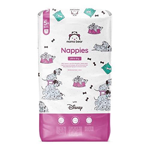 Pannolini Amazon - Mama Bear Disney Ultra Asciutti, Taglia 5+ (11-17 kg), Bianco, 72 Pezzi