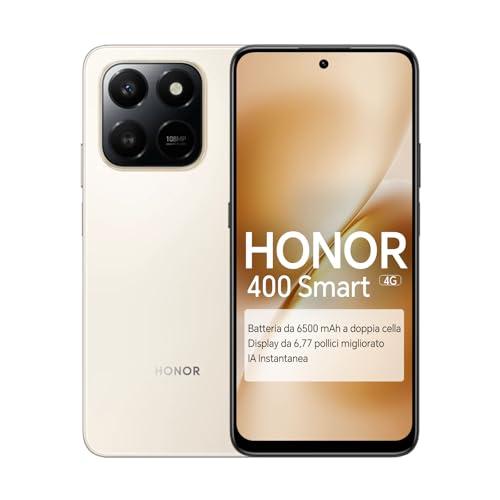 HONOR 400 Smart 4G Smartphone, Display 6,77 pollici 120Hz, 6500mAh, Fotocamera Ultra-Chiara 108MP, Tasto IA Istantaneo, 8GB+256GB, Resistenza Cadute 5 Stelle SGS, Dual SIM, Android 15