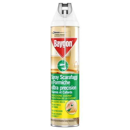Baygon Spray con Cannuccia Extra Precision, Insetticida per la Cucina, 400 ml