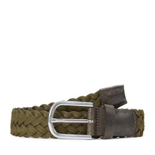 Cintura Timberland 35 mm Braided Belt with Leather Details - Cassel Earth