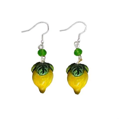 Orecchini in ceramica dipinti a mano - Limone Ceramica