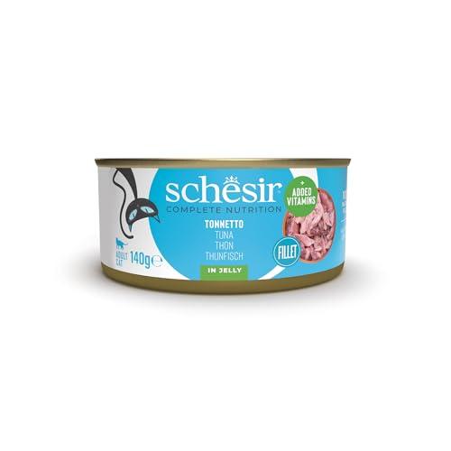 Schesir Filetti di Tonnetto in Gelatina per Gatti - 8 x 140g