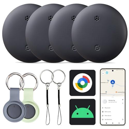 Reyke Android Tracker - Smart Tag Compatibile con Google Find My (Confezione da 4)