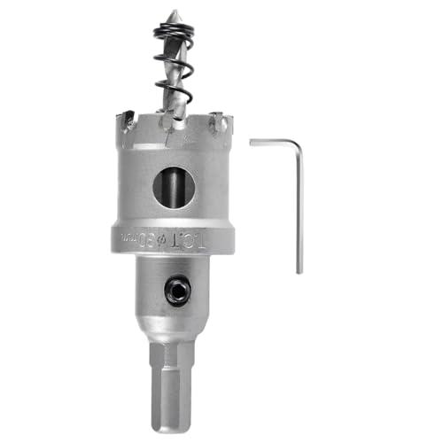 KATUR Sega a Tazza TCT 30mm per Metallo Duro, Acciaio Inox, Alluminio, Rame, Legno